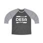 DESA Unisex Tri-Blend 3/4 Raglan Tee - Comfortable Casual Wear for Any Occasion