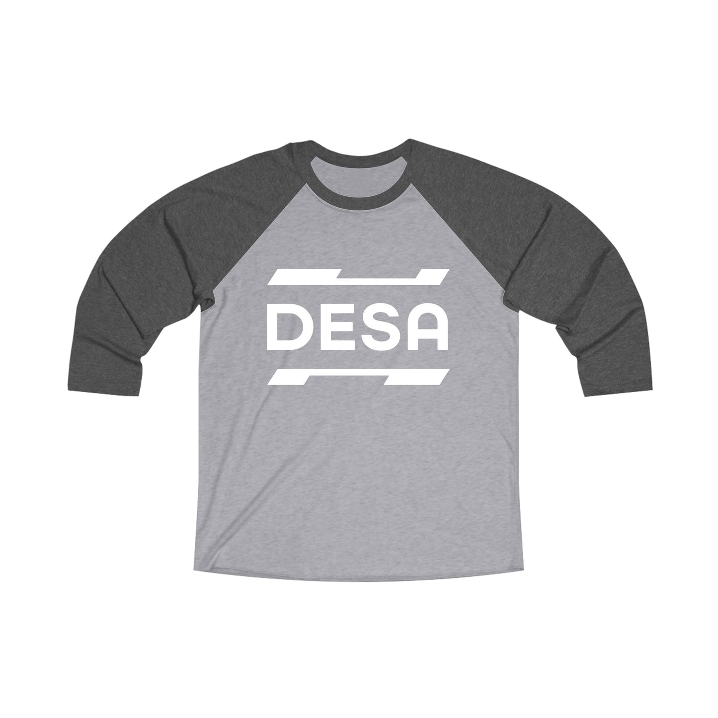 DESA Unisex Tri-Blend 3/4 Raglan Tee - Comfortable Casual Wear for Any Occasion