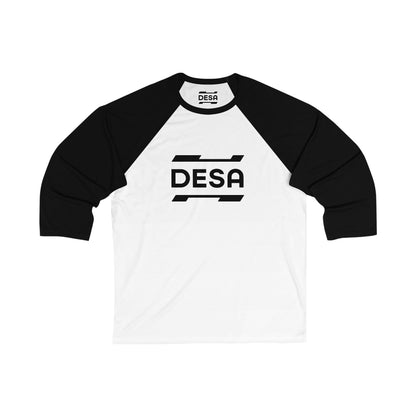 Unisex 3/4 Sleeve Baseball Tee - DESA Style Casual Wear